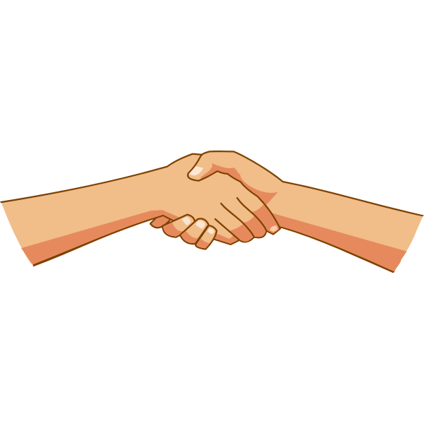 SVG Greeting with hands