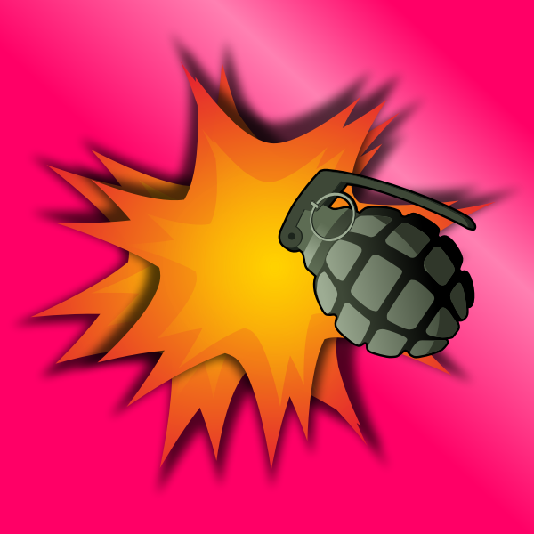 SVG Grenade Explosion Vector