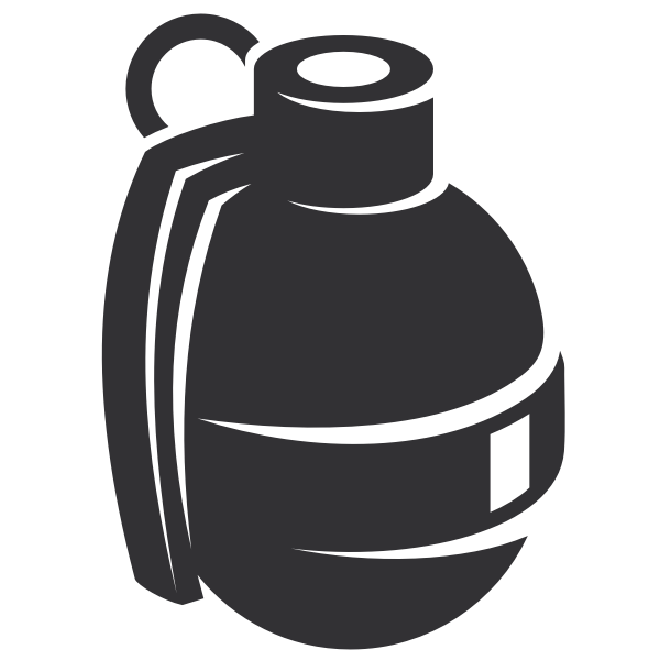 SVG Grenade silhouette