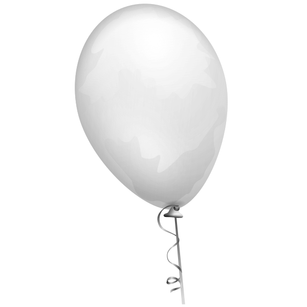 SVG Grey balloon vector illustration