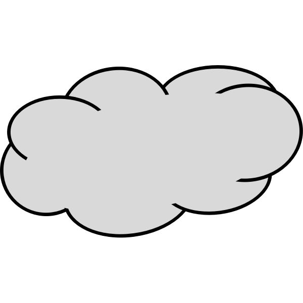 SVG Grey cloud image