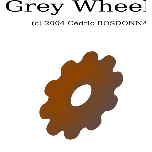 SVG Grey cogwheel