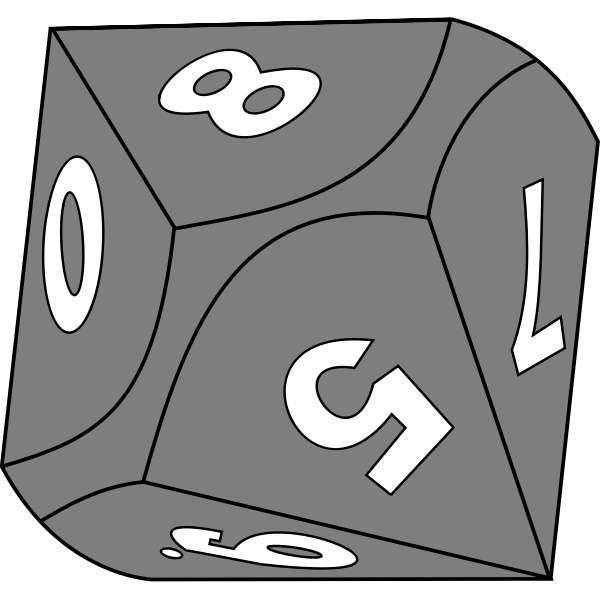 SVG Grey dice
