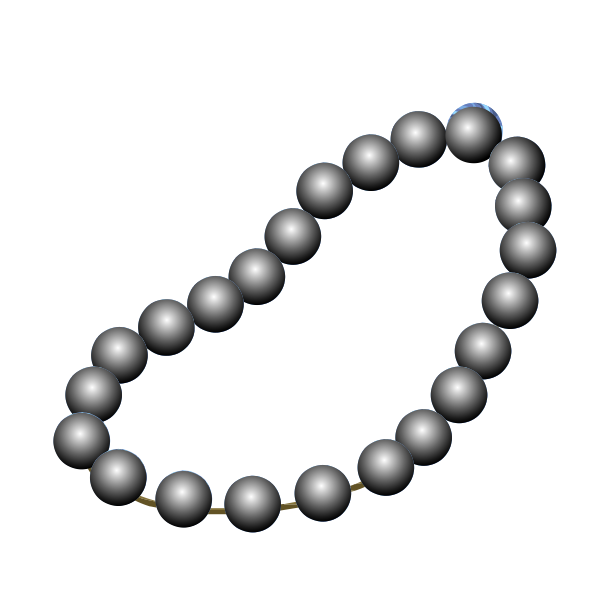 SVG Grey pearl necklace