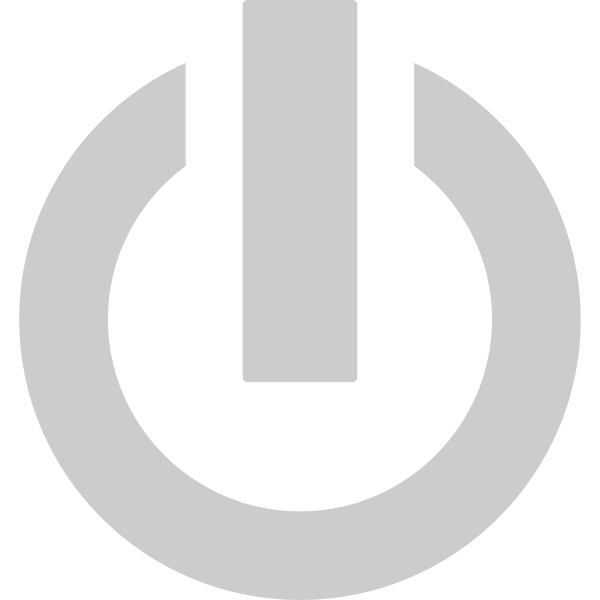 SVG Grey power button icon