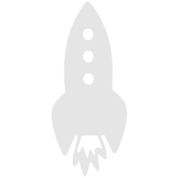 SVG Grey rocket