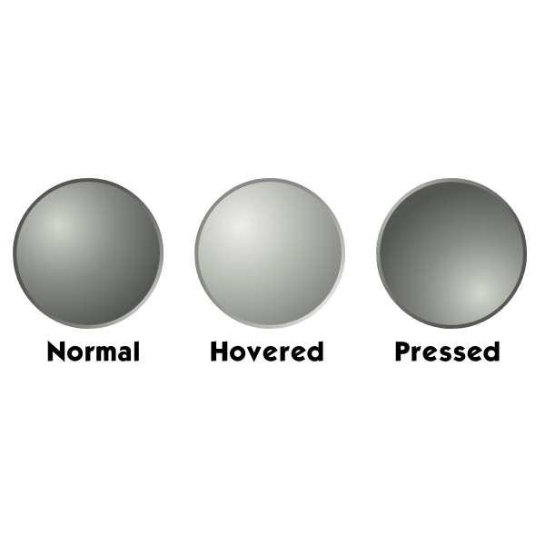 SVG Grey web button template vector drawing