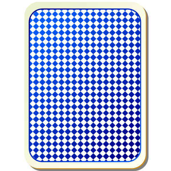 SVG Grid blue playing card vector image
