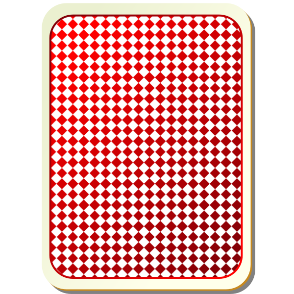 SVG Grid red playing card vector image