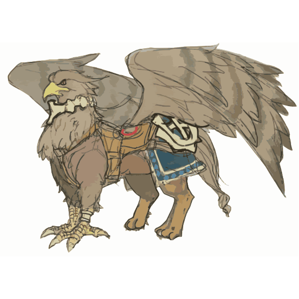 SVG Griffin vector drawing