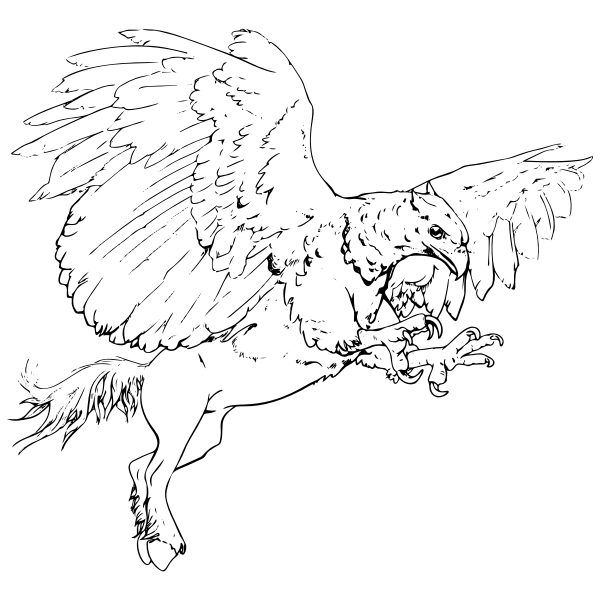 SVG Griffon in a flight