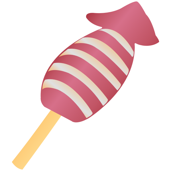 SVG Grilled squid on a stick
