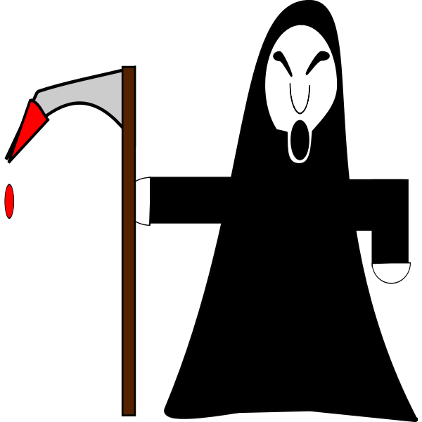 SVG Grim reaper vector illustration