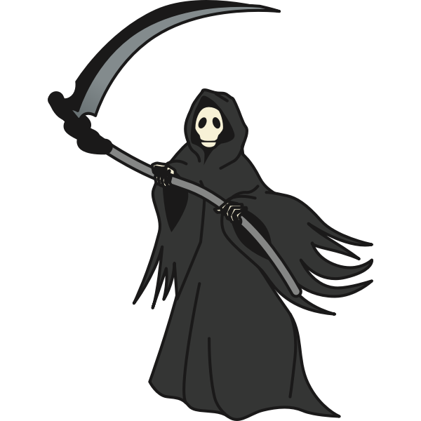 SVG Grim reaper vector image