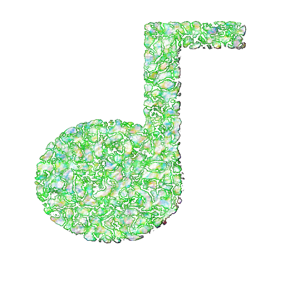 SVG Groovy mucial note vector image