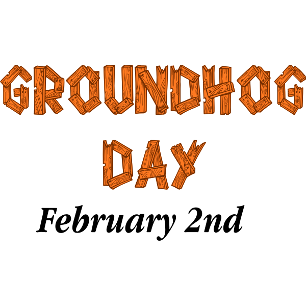 SVG Groundhog Day Sign