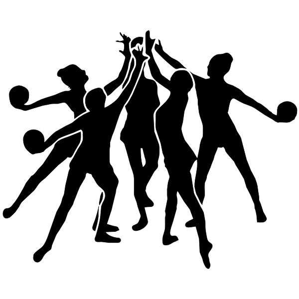 SVG Group of rhythmic gymnasts vector image
