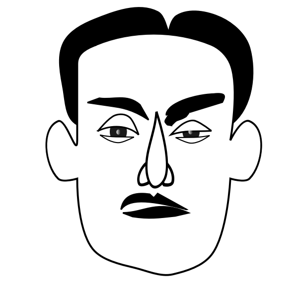 SVG Grumpy man