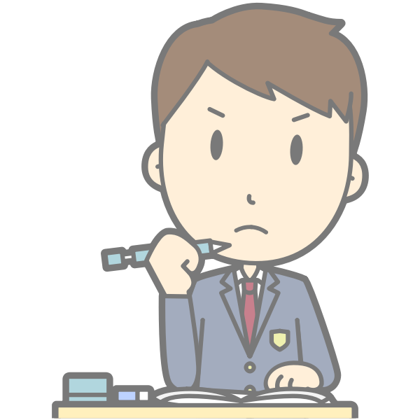 SVG Grumpy student vector illustration