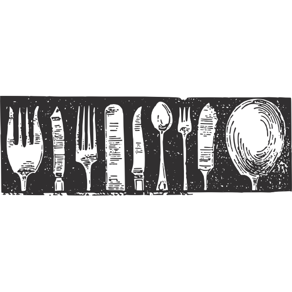 SVG Grunge Silverware