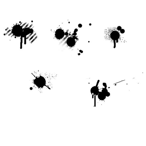 SVG Grunge splats