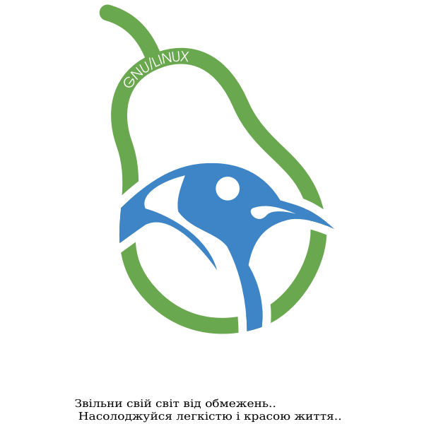 SVG Grusha GNU Linux logo