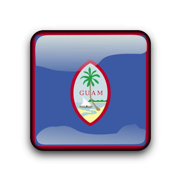 SVG Guam flag vector button