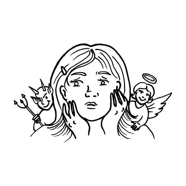 SVG Guardian Angel And Devil