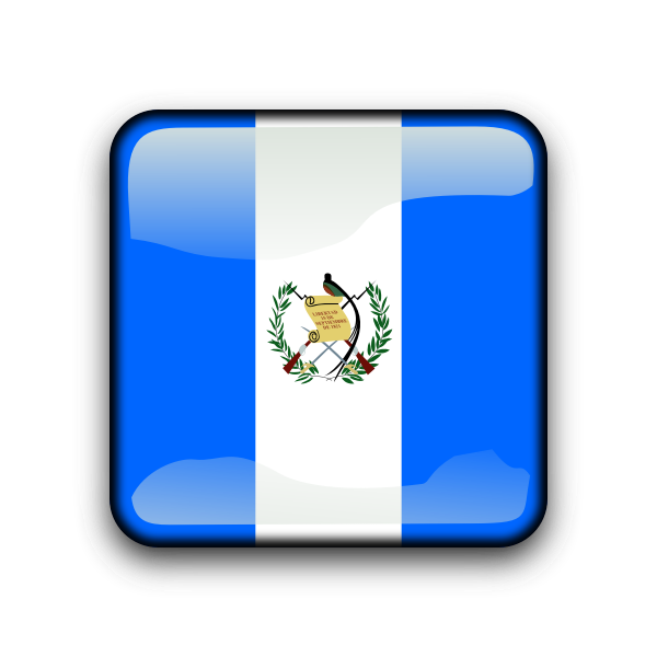 SVG Guatemala flag vector button