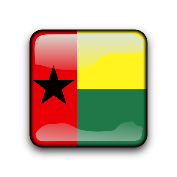 SVG Guinea-Bissau flag button