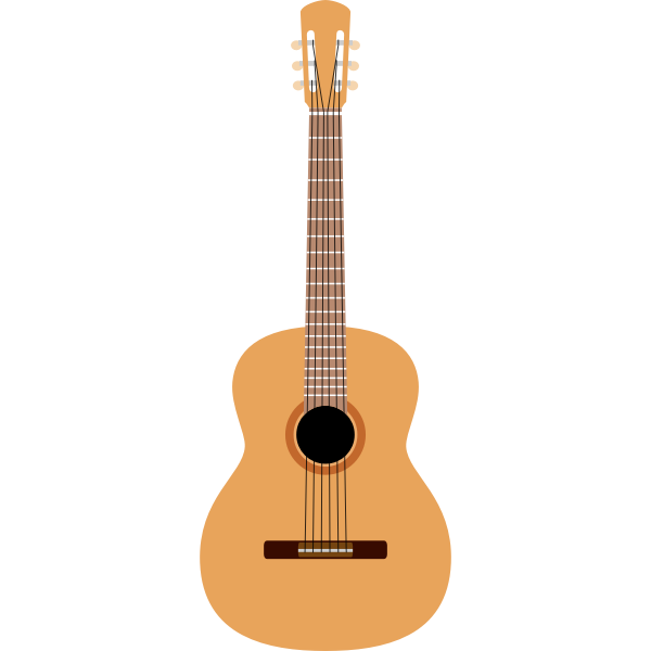 SVG Guitar musical instrument vector image