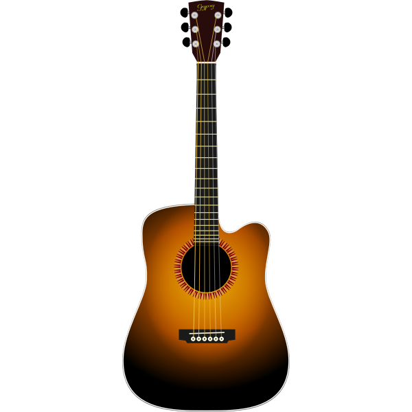 SVG Guitar vector drawing