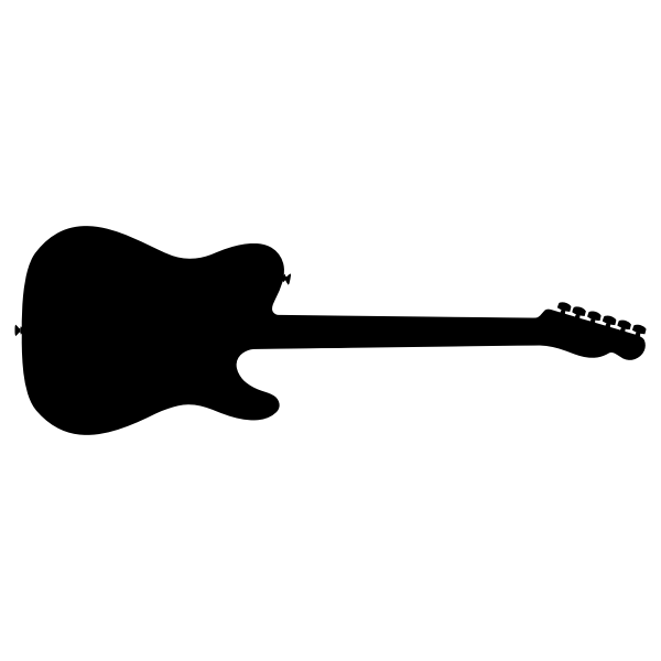 SVG Guitar vector silhouette