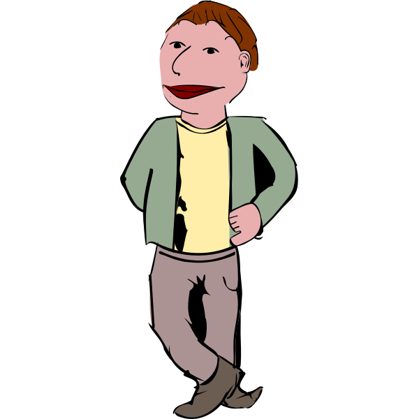 SVG Guy cartoon clip art