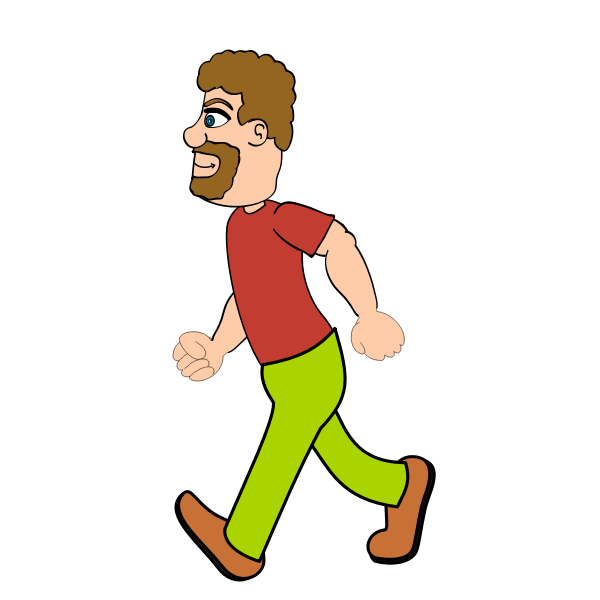 SVG Guy sprinting
