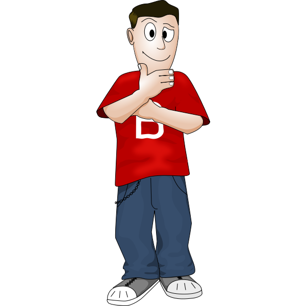 SVG Guy thinking