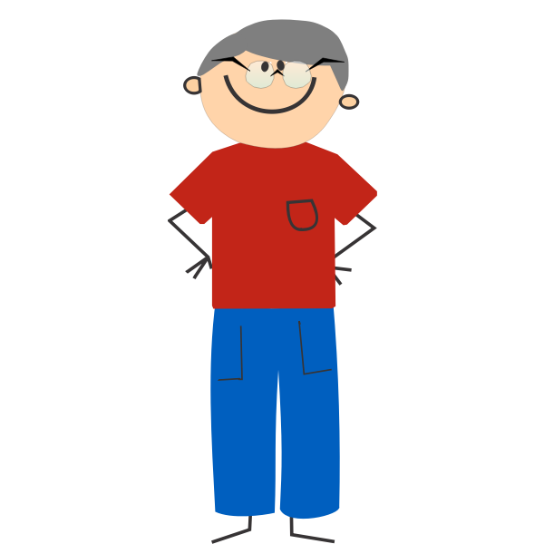 SVG Guy with spectacles
