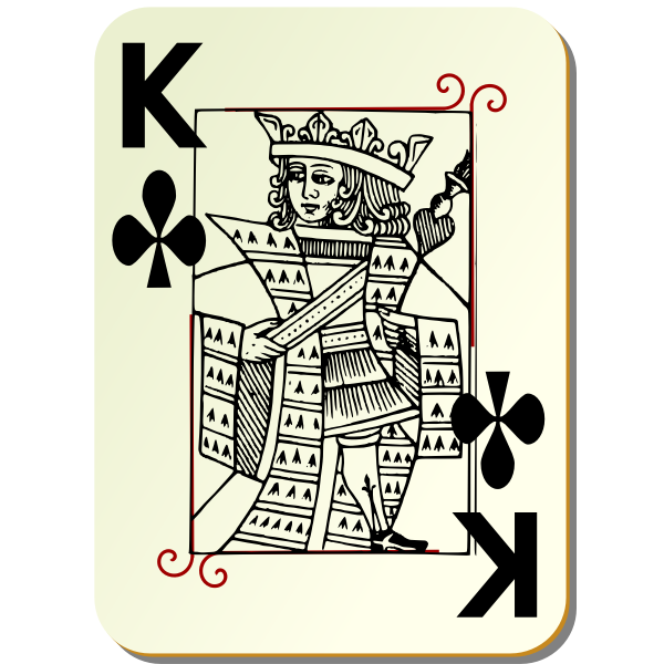 SVG Guyenne deck King of clubs
