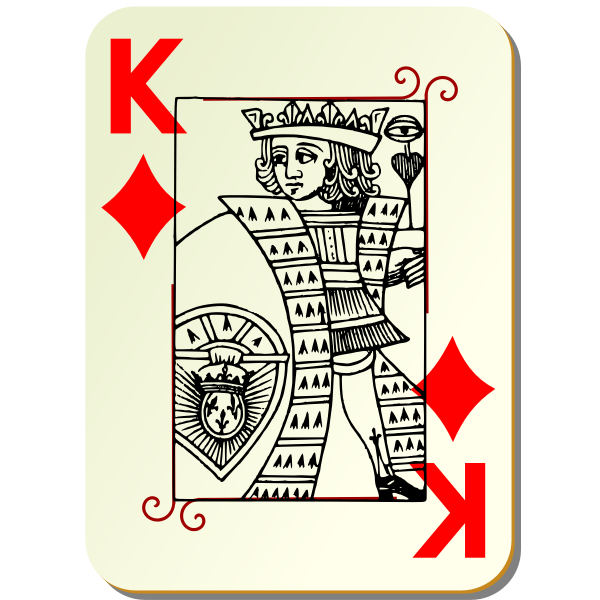 SVG Guyenne deck King of diamonds