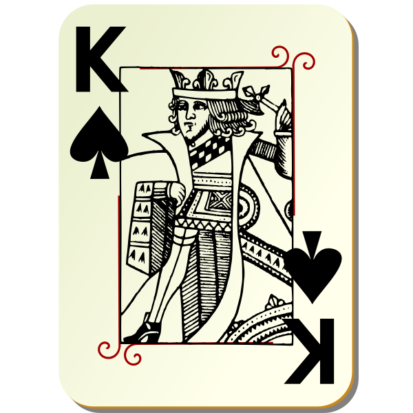 SVG Guyenne deck King of spades