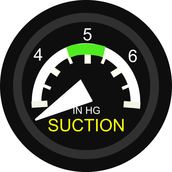 SVG Gyro Suction Gauge vector