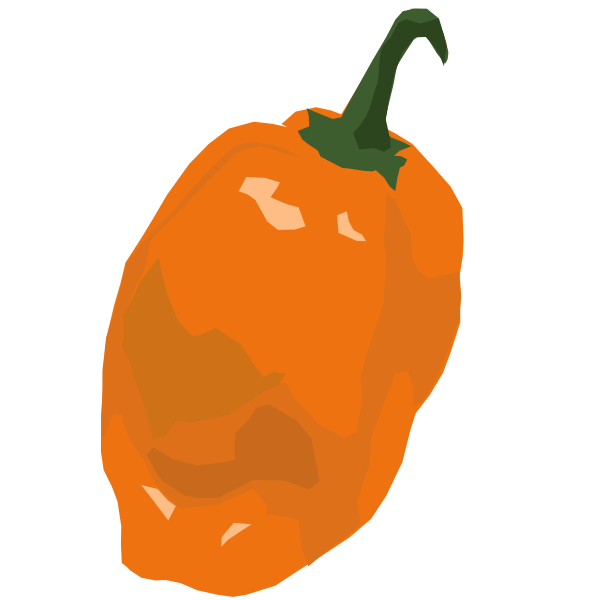SVG Habanero pepper