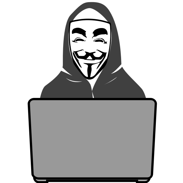 SVG Hacker behind PC
