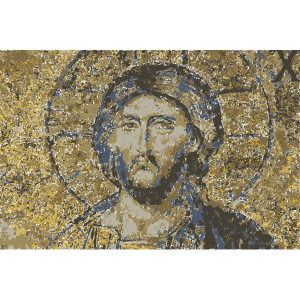 SVG Hagia Sophia039s mosaic of Christ Jesus