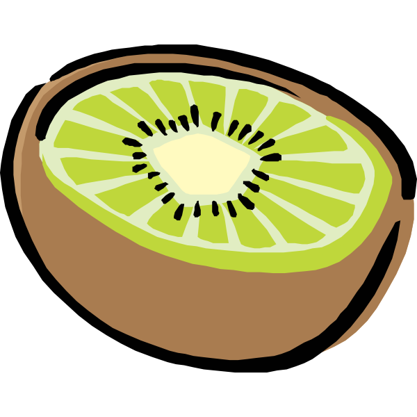 SVG half a kiwi