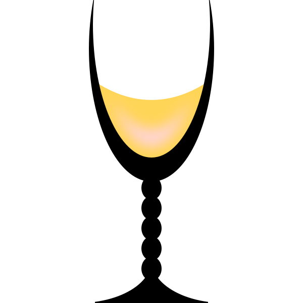 SVG Half-full wine glass
