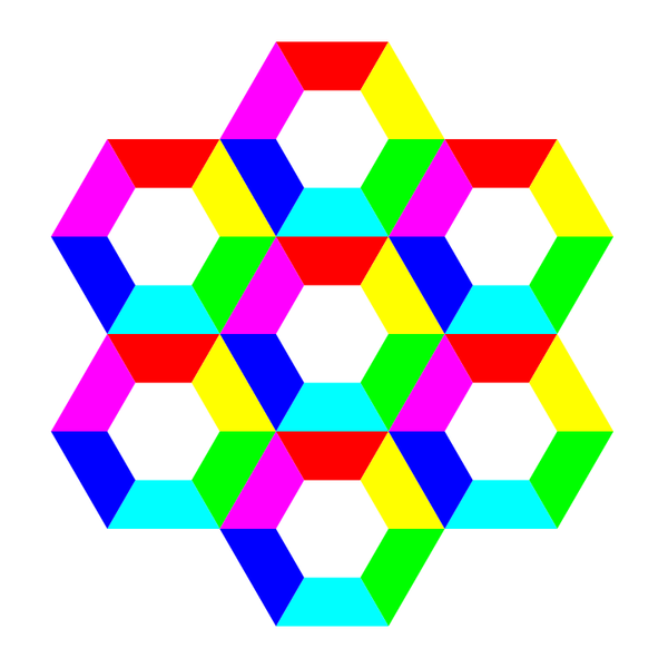 SVG half hexagon fun