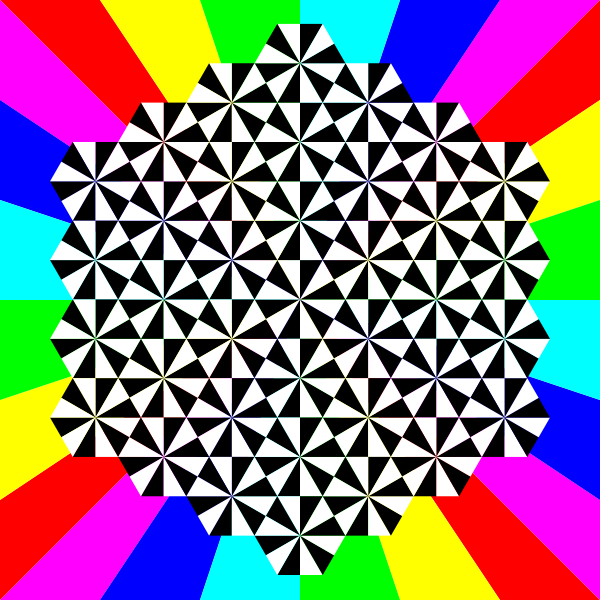 SVG half regular triangle tessellation