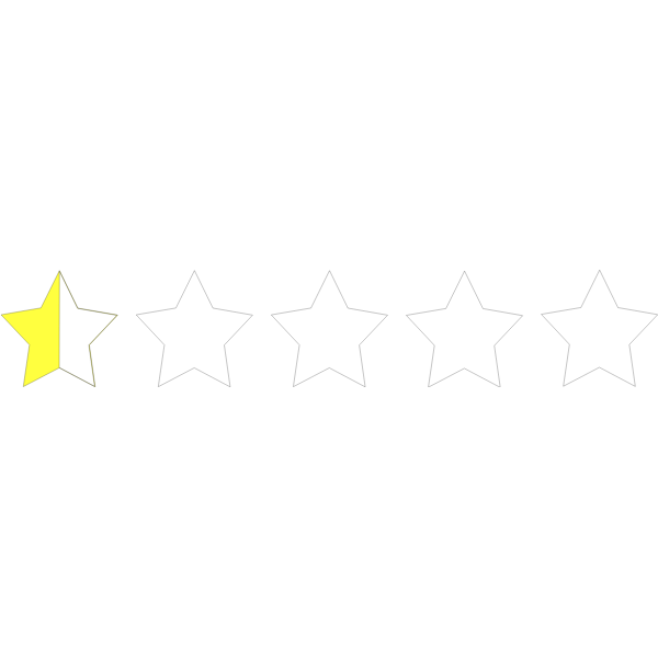 SVG half star rating