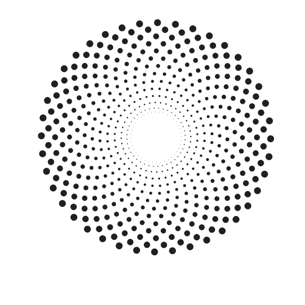 SVG Halftone design round shape